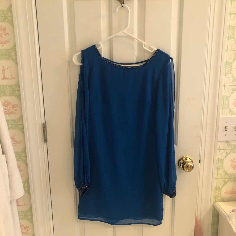 Janet Paris Blue Cocktail Dress